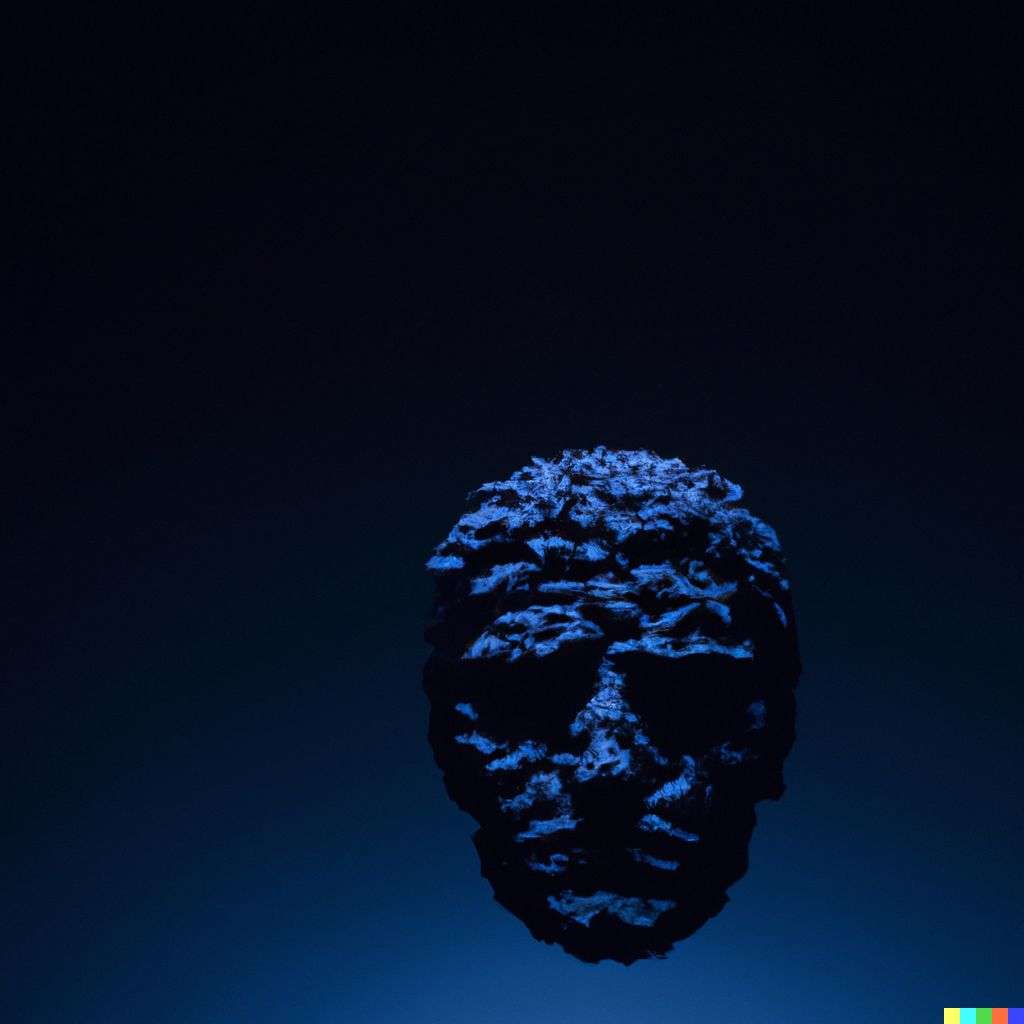 a representation of anxiety, sculpture made from wax, subsurface scattering